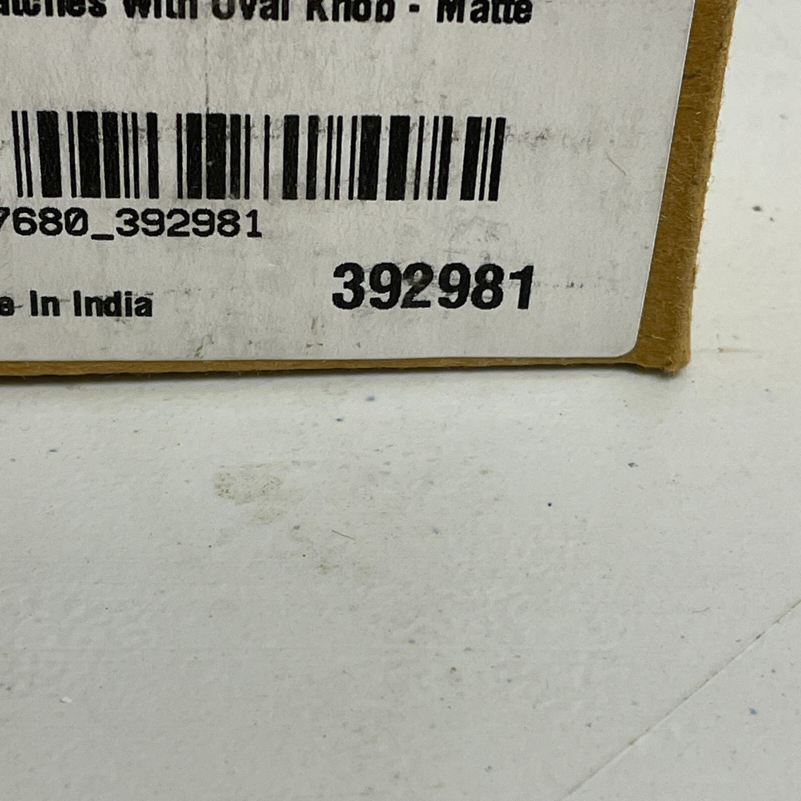 Signature Hardware Pitkin Brass Cabinet Latches with Oval Knob - Matte Black