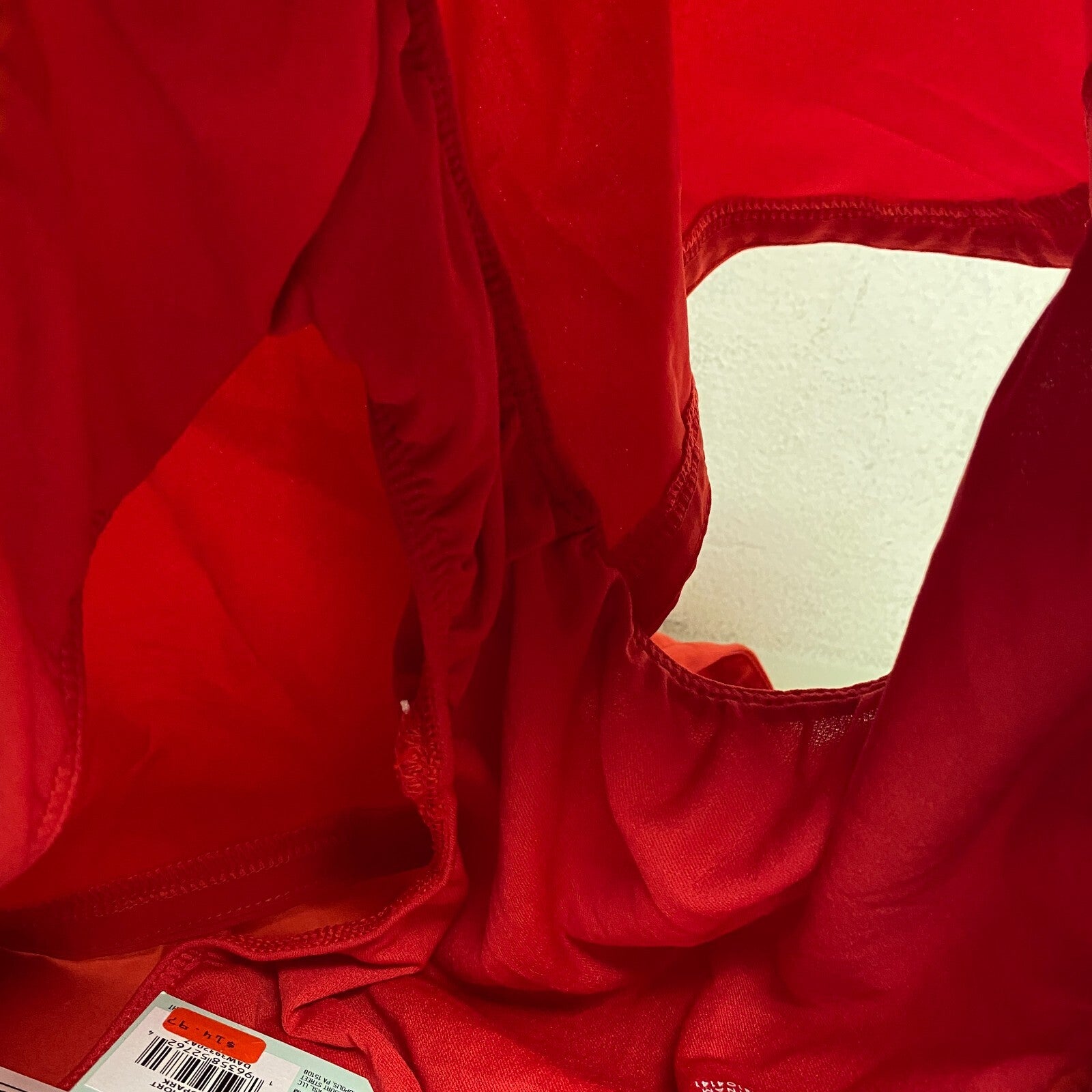 DSG Women's Mid Rise Stride Run Short Red Spark Pull On DAW39320AZ BRAND NEW