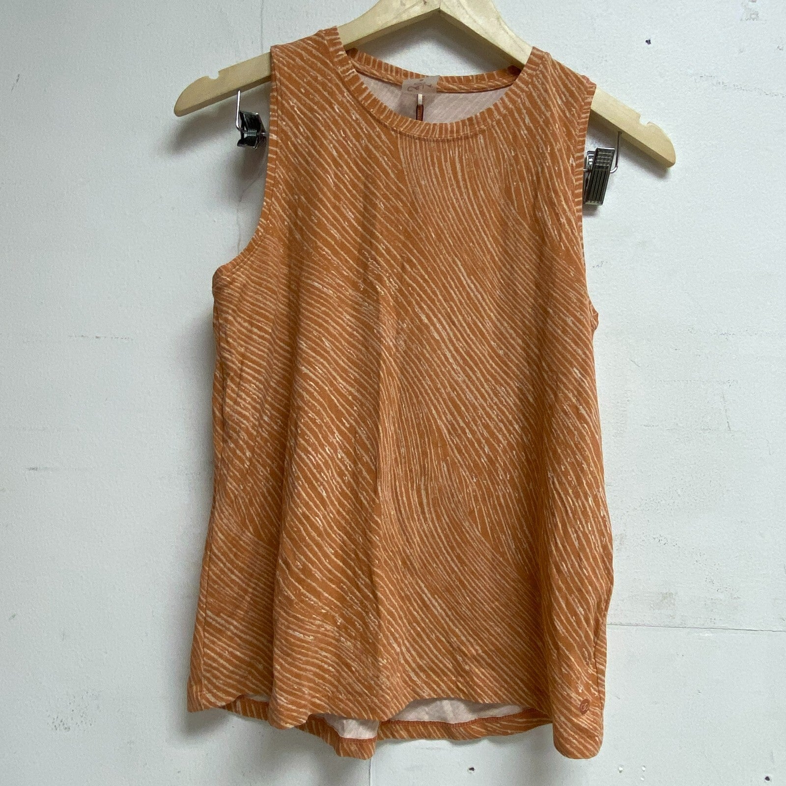 Calia Everyday Shirttail Tank Ocean Current Apricot Sleeveless Solid WAX11281PRT