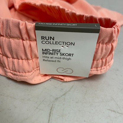 CALIA Women's Infinity Mid Rise Run Skort Relaxed Fit  Peach Glow WAX12360