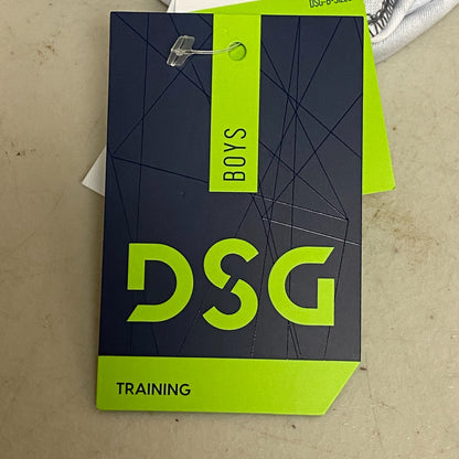 DSG Boys' Knit Training Shorts Athletic Fit Multi Tagger Pure White DAB13103PRT