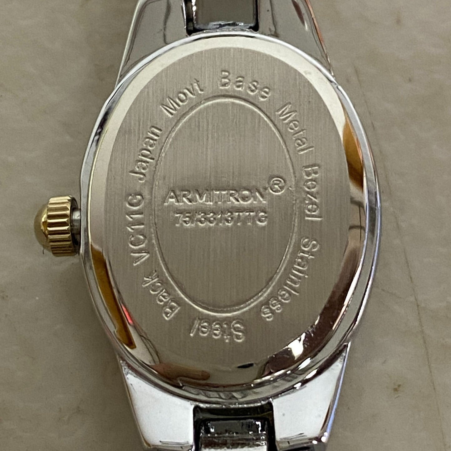 armitron womens watch 1Jewel Runs New Battery Swiss parts #75/3313ttg