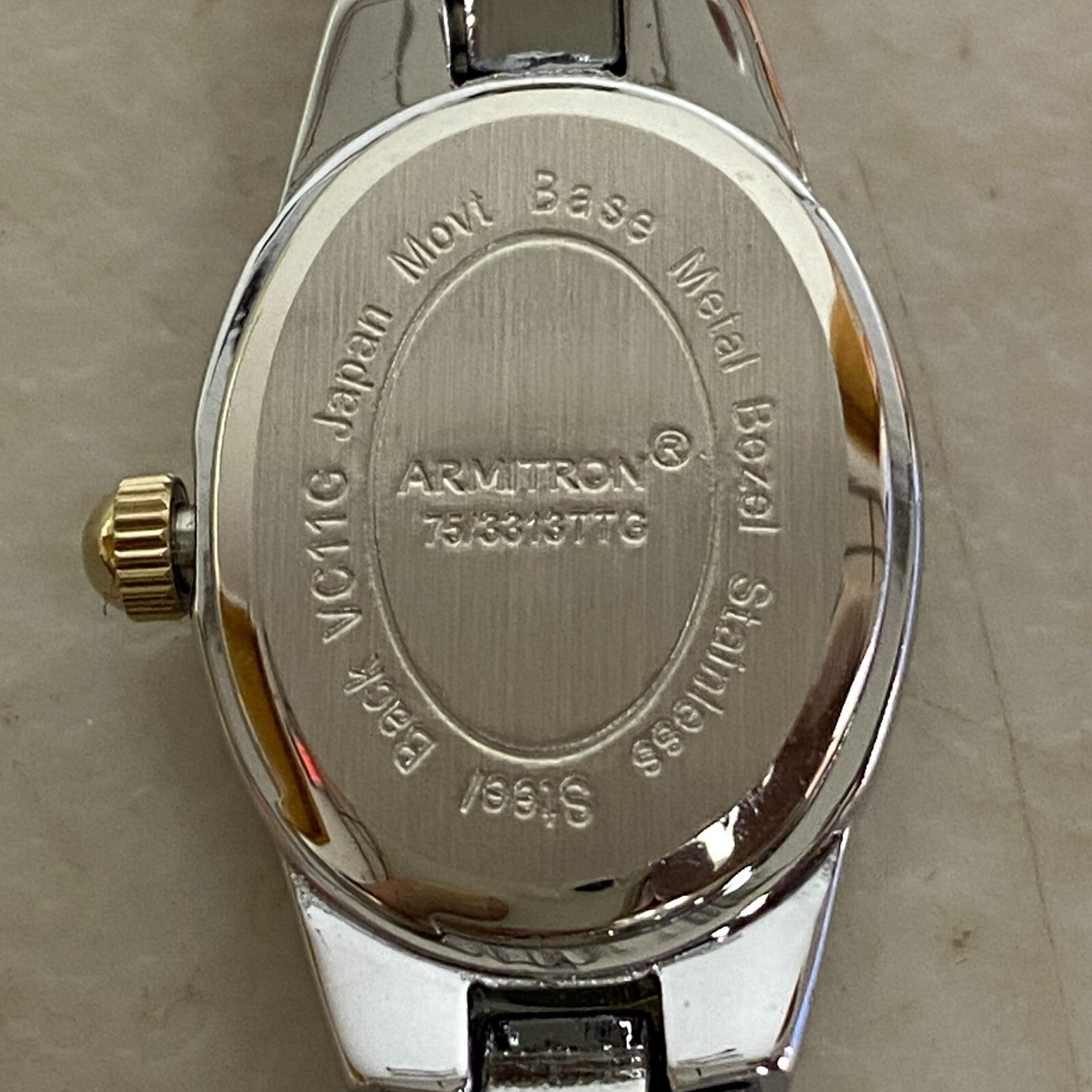 armitron womens watch 1Jewel Runs New Battery Swiss parts #75/3313ttg