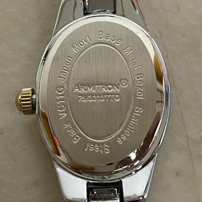 armitron womens watch 1Jewel Runs New Battery Swiss parts #75/3313ttg