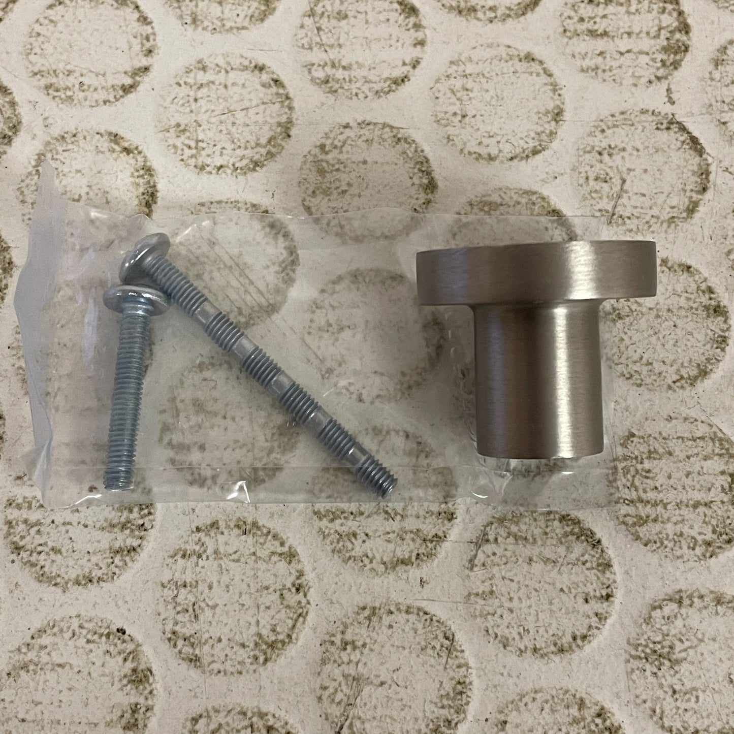 Signature Hardware Orvin 1‑1/8″ Flat Round Cabinet Knob Brushed Nickel