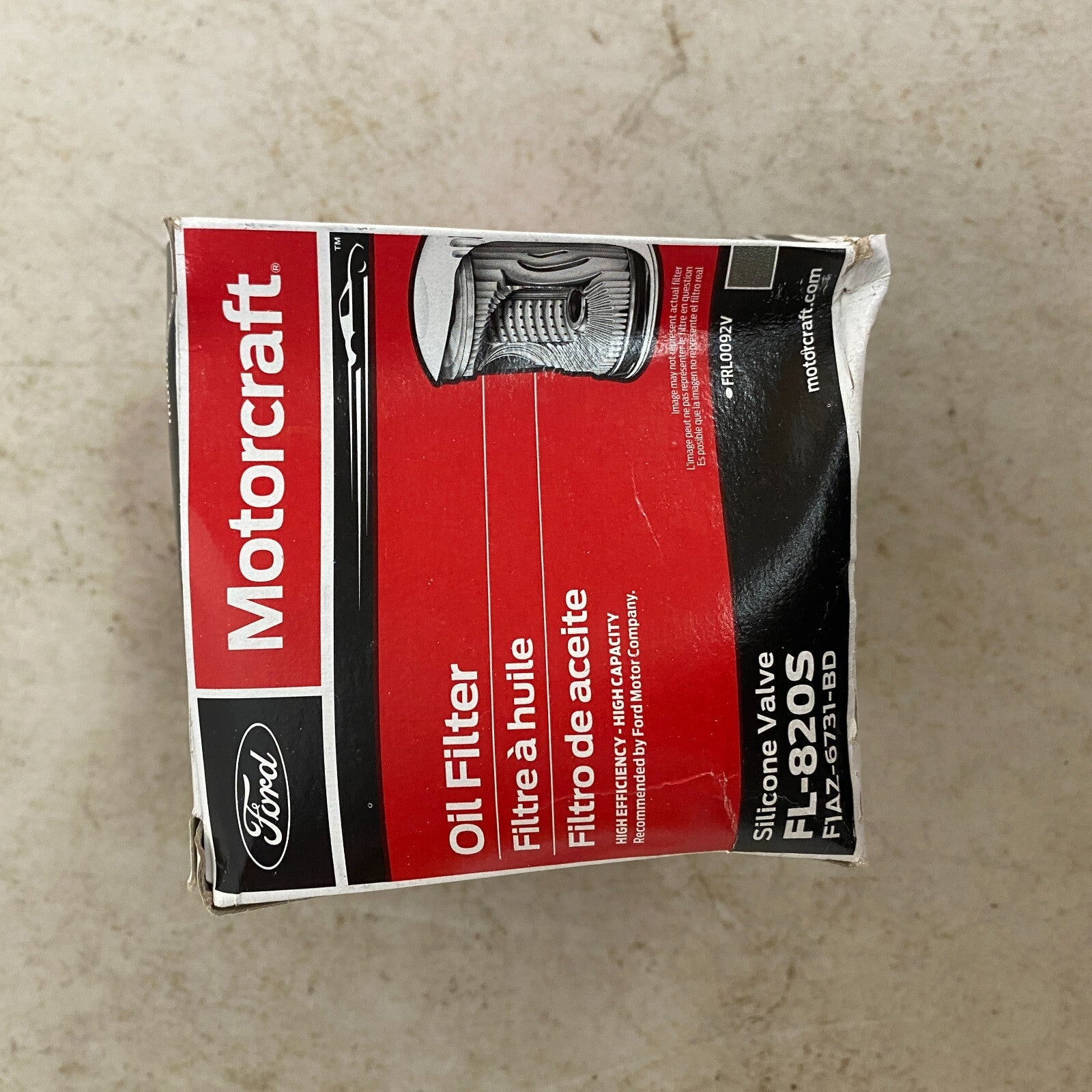 Ford Motorcraft Oil Filter FL-820S , Used- Like New