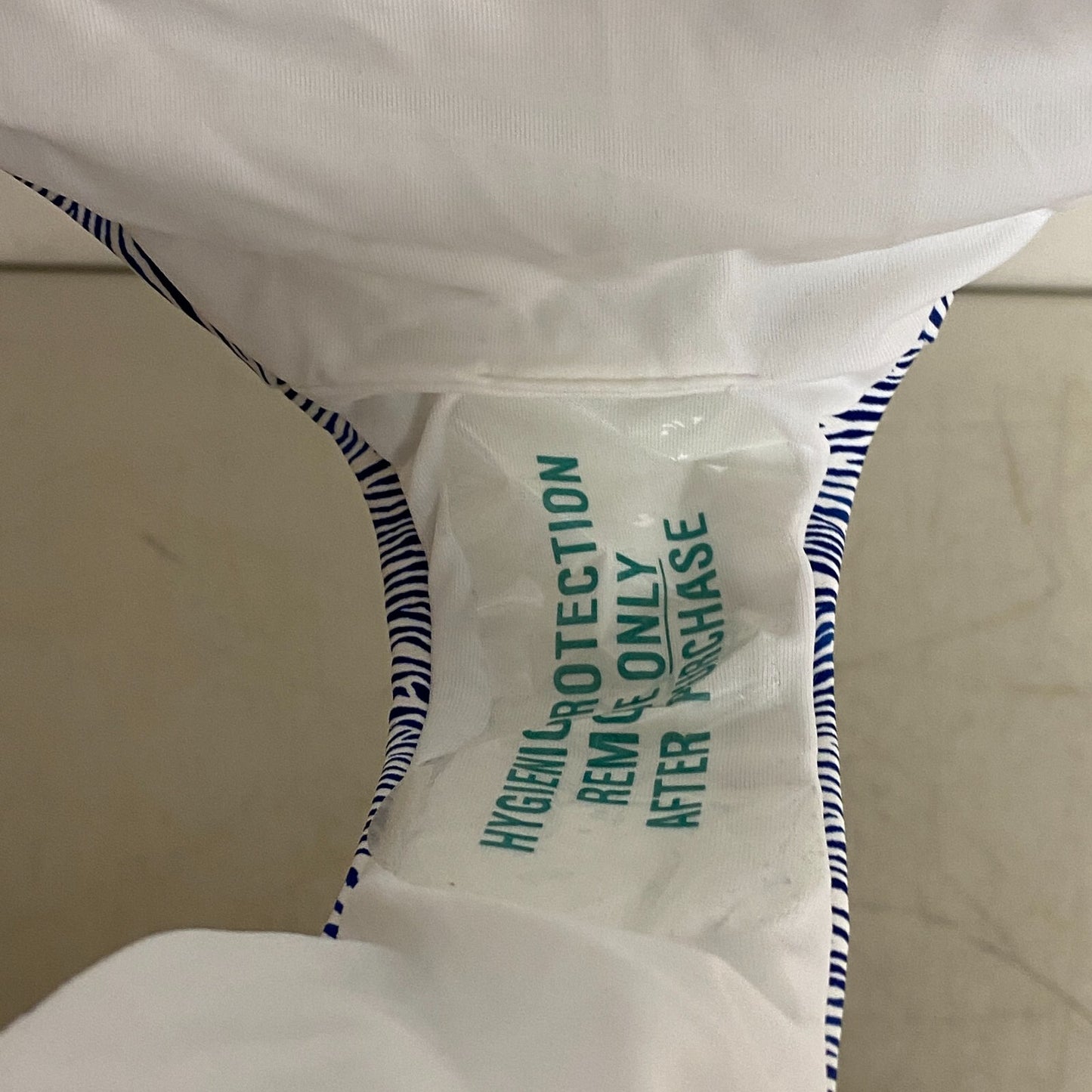 Calia Women's Shirred V Front Mid Rise Bottom Wave Blue/White WSA23415PRT New!