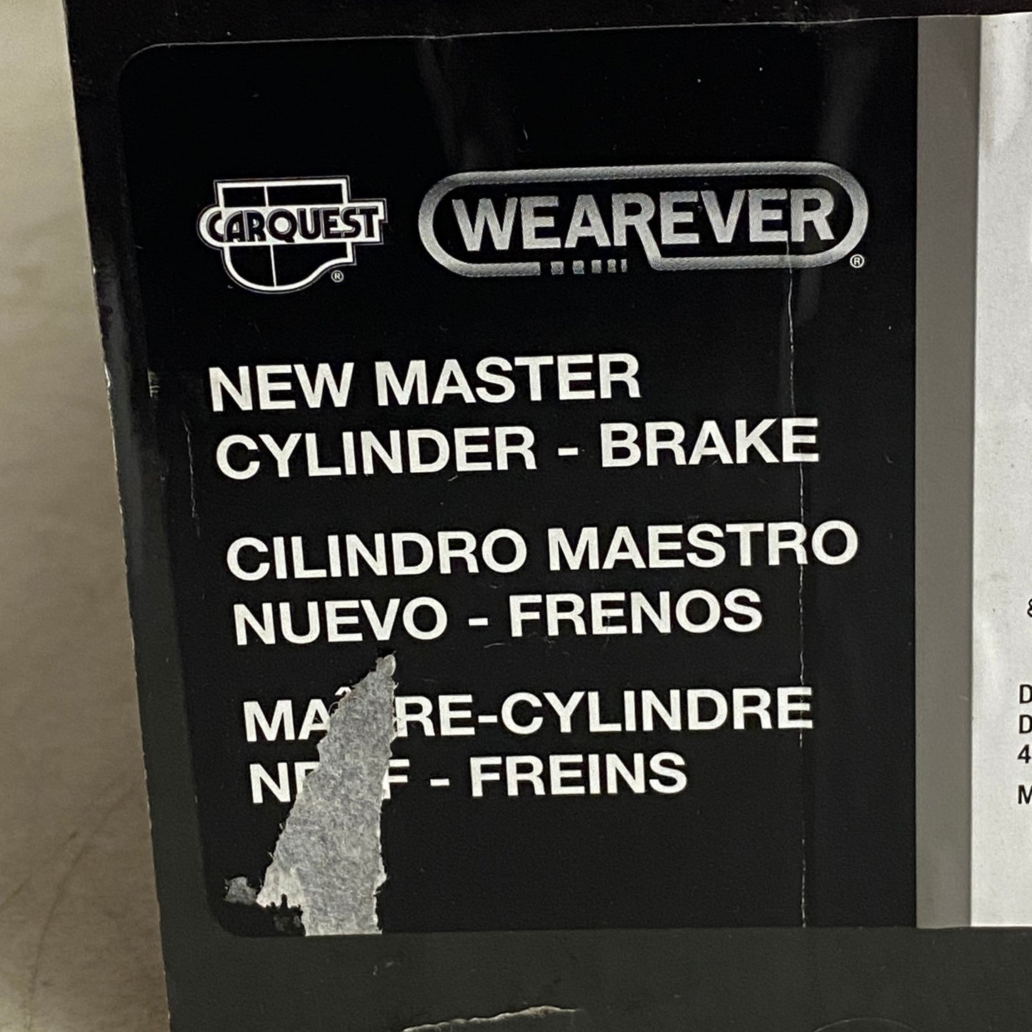 Carquest Brake Master Cylinder MCA134440 w/ Reservoir .94" Bore Aluminum