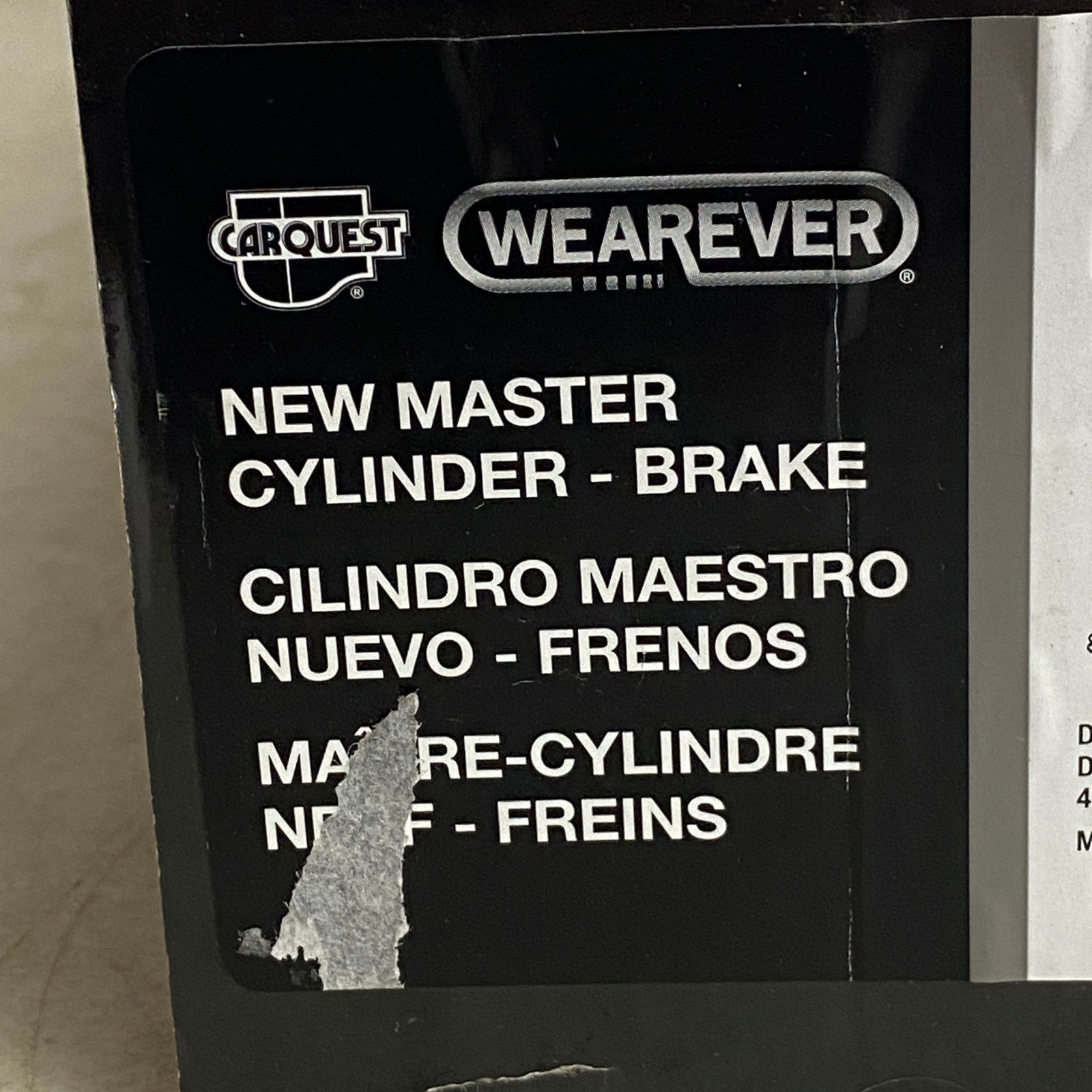 Carquest Brake Master Cylinder MCA134440 w/ Reservoir .94" Bore Aluminum