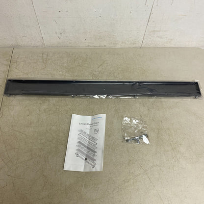 SIGNATURE HARDWARE 32" COHEN LINEAR TILE-IN SHOWER DRAIN-MATTE BLACK