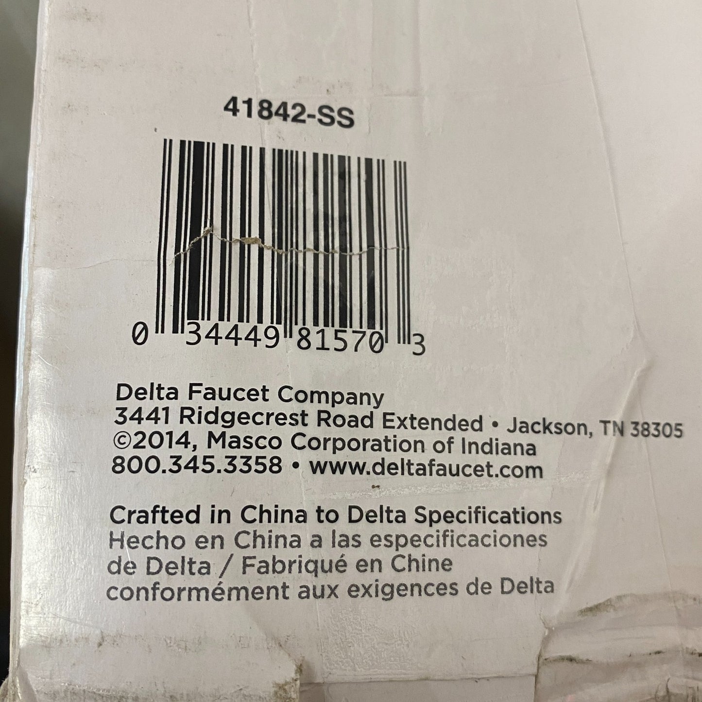 Delta 42" Contemporary ADA Grab Bar Stainless Steel Concealed Mount