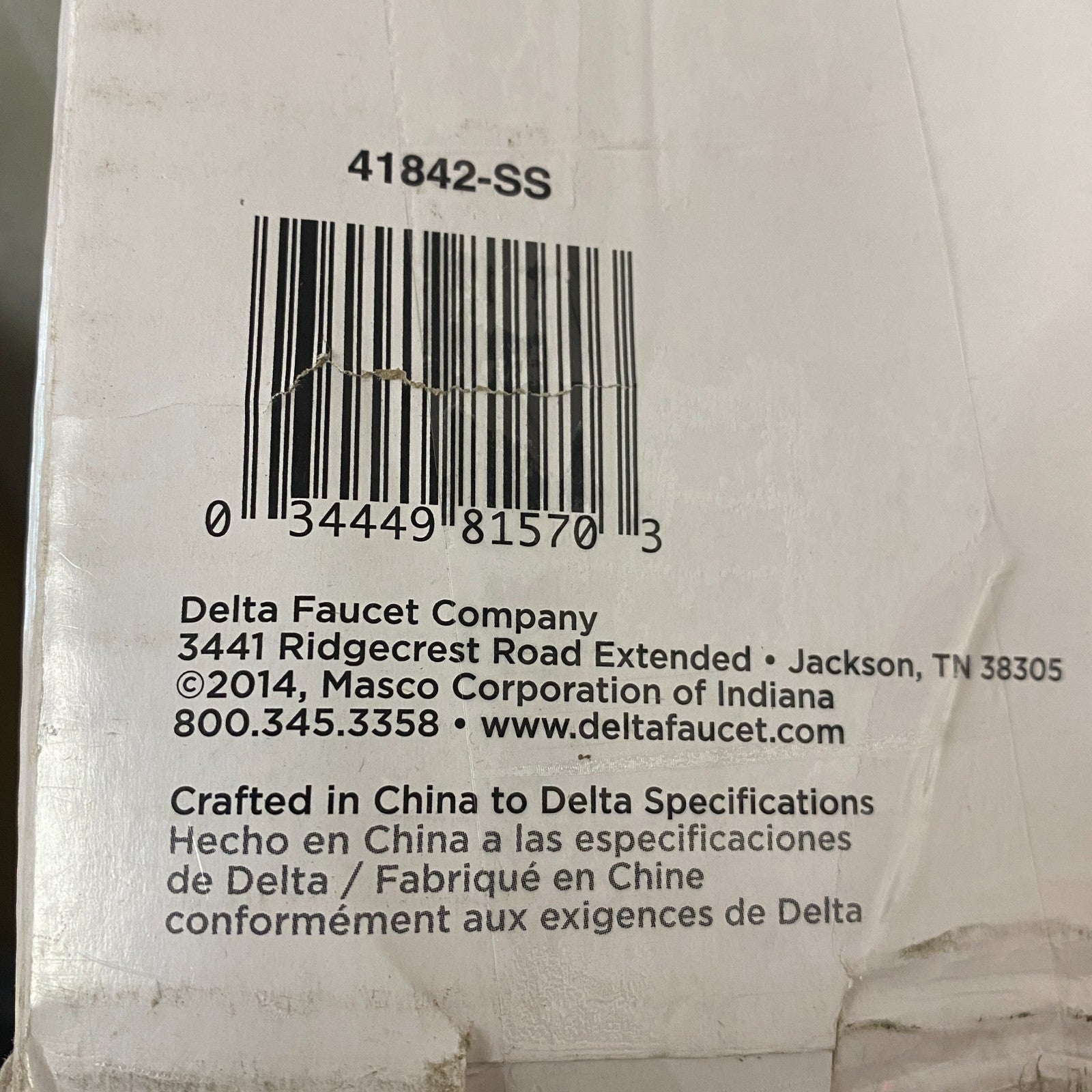 Delta 42" Contemporary ADA Grab Bar Stainless Steel Concealed Mount