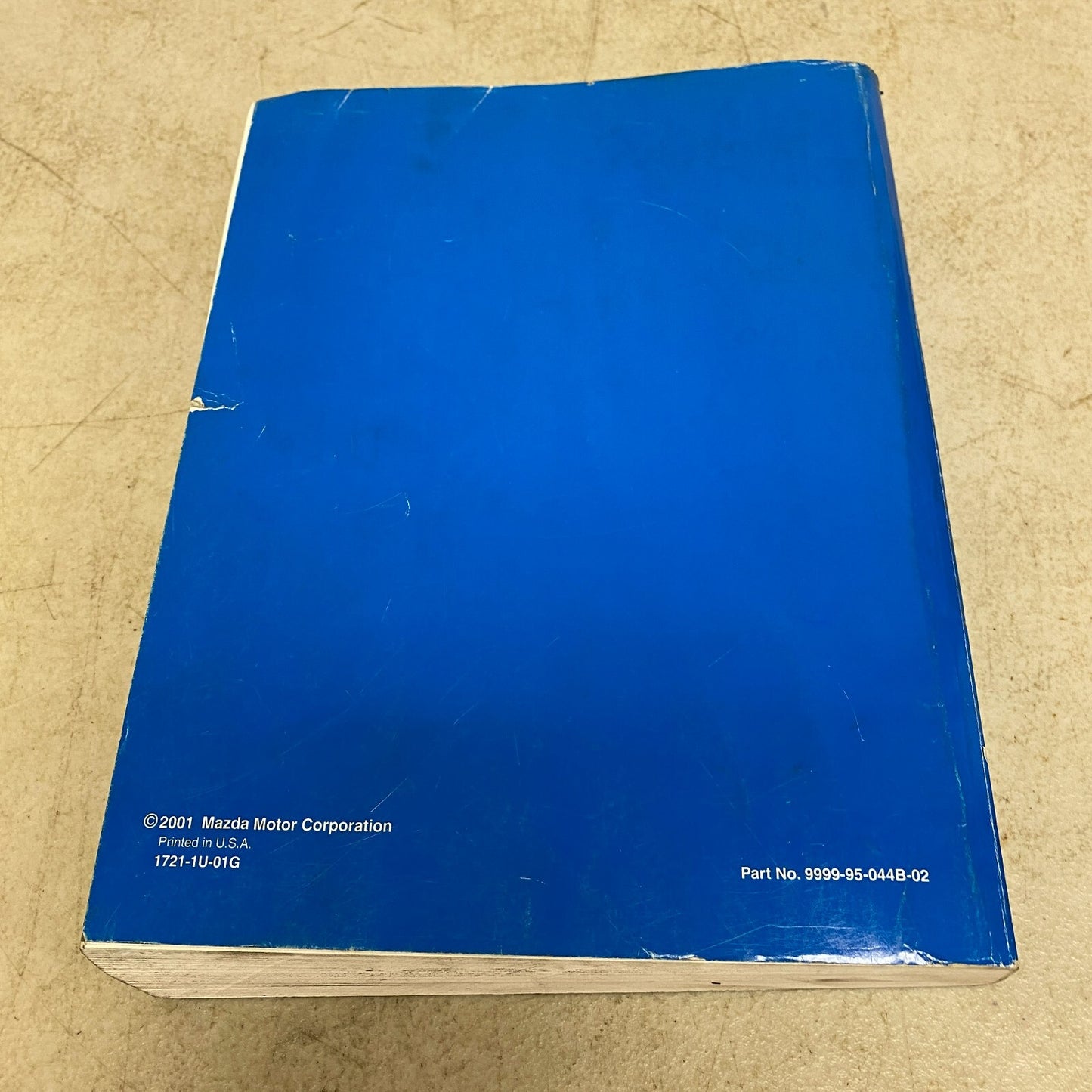 Mazda millenia 2002 Workshop Manual 9999-95-044B-02 , #580-1CP