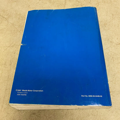 Mazda millenia 2002 Workshop Manual 9999-95-044B-02 , #580-1CP