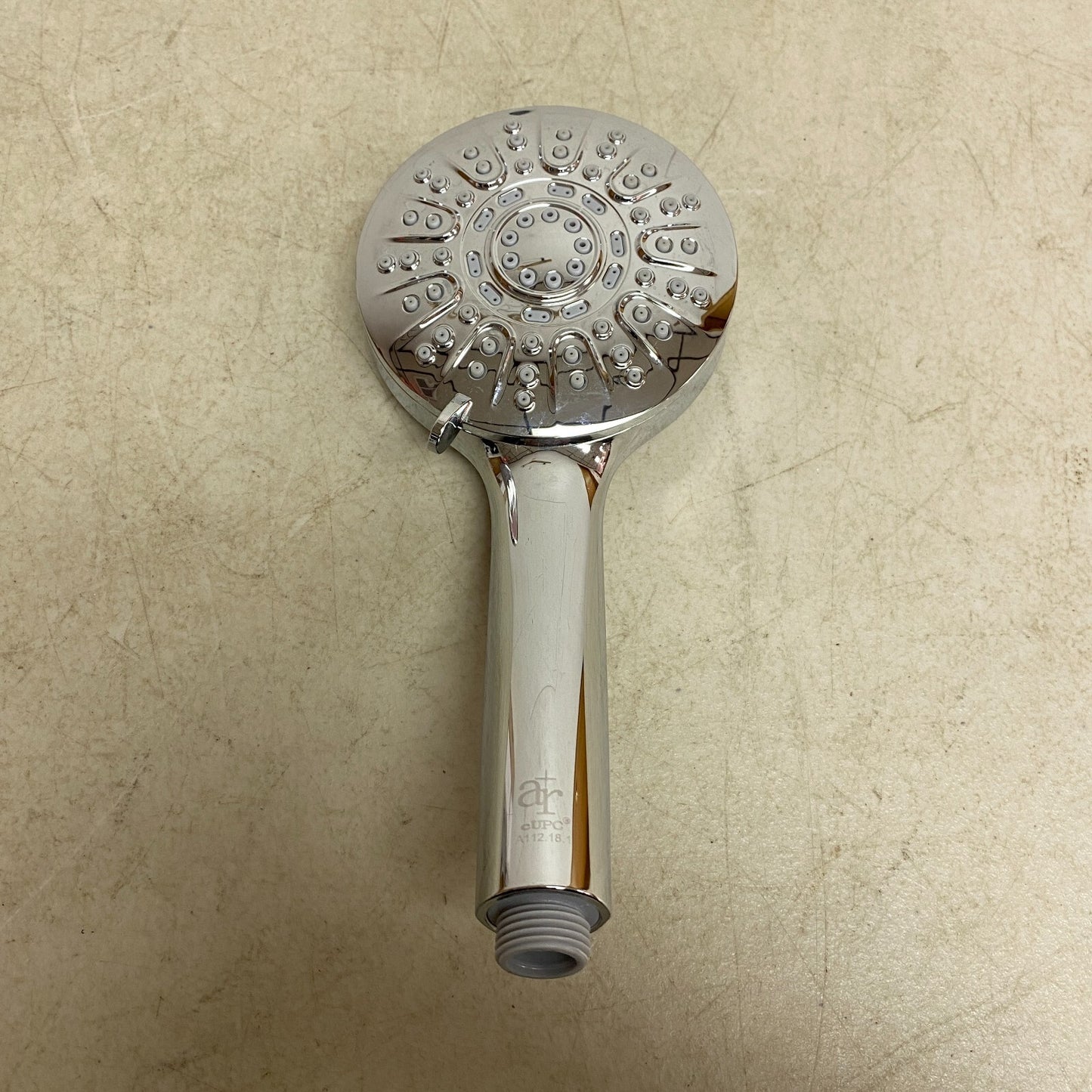 allen + roth Nevis 6-Settings Chrome 5-in Round Dual/Combo Shower Head 1.8 GPM