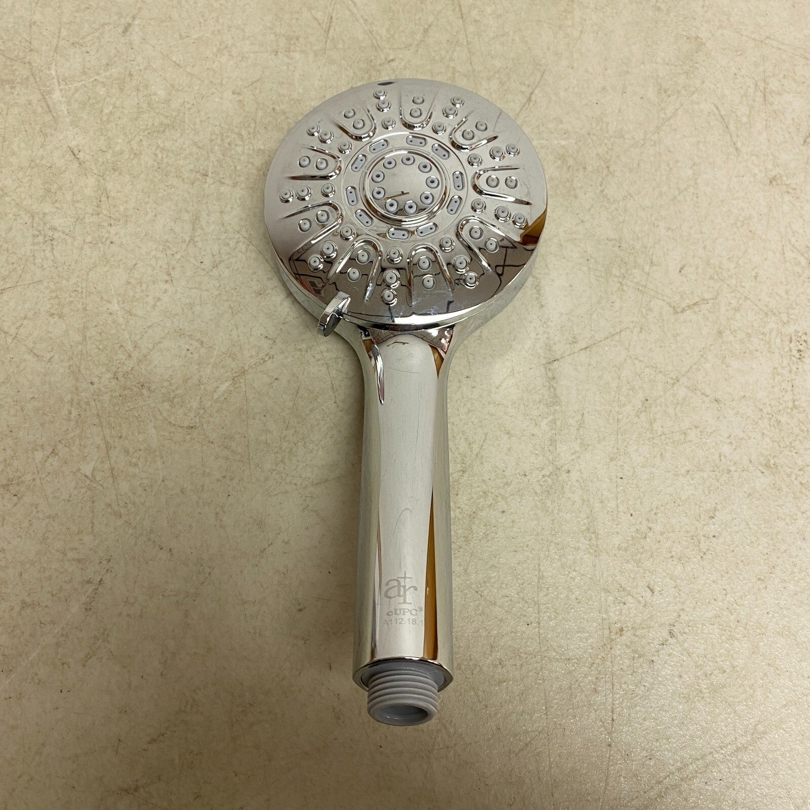 allen + roth Nevis 6-Settings Chrome 5-in Round Dual/Combo Shower Head 1.8 GPM