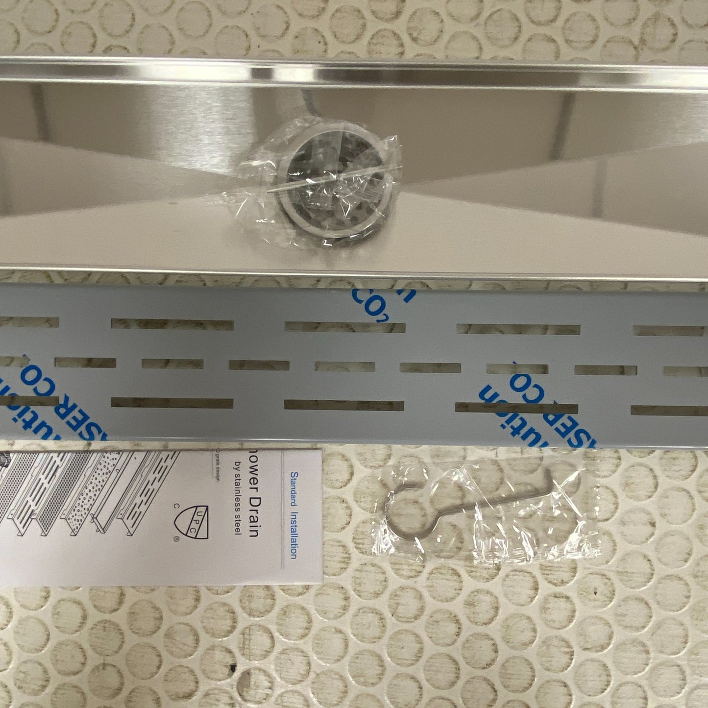 Signature Hardware 24" Effendi Linear Shower Drain Polished Stainless Steel