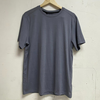 VRST Mens SS Icon Tee Stripe Steel Grey Heather Solid Short Sleeve MAX100331