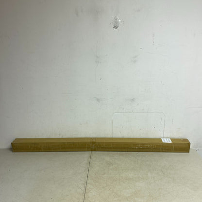 Signature Hardware 60" Straight Solid Brass Shower Rod - Matte Black