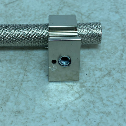 Signature Hardware Andrex Knurled Offset Cabinet Knob - Polished Nickel