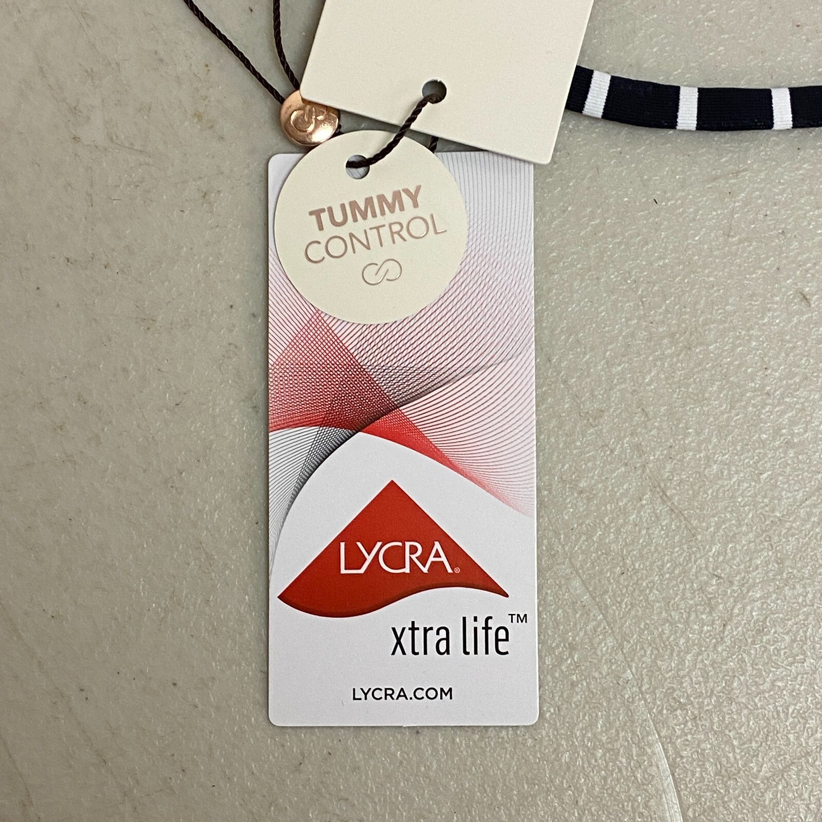 Calia Women's Shirred V Front Mid Rise Bottom Stripe Black WSA23415PRT New!