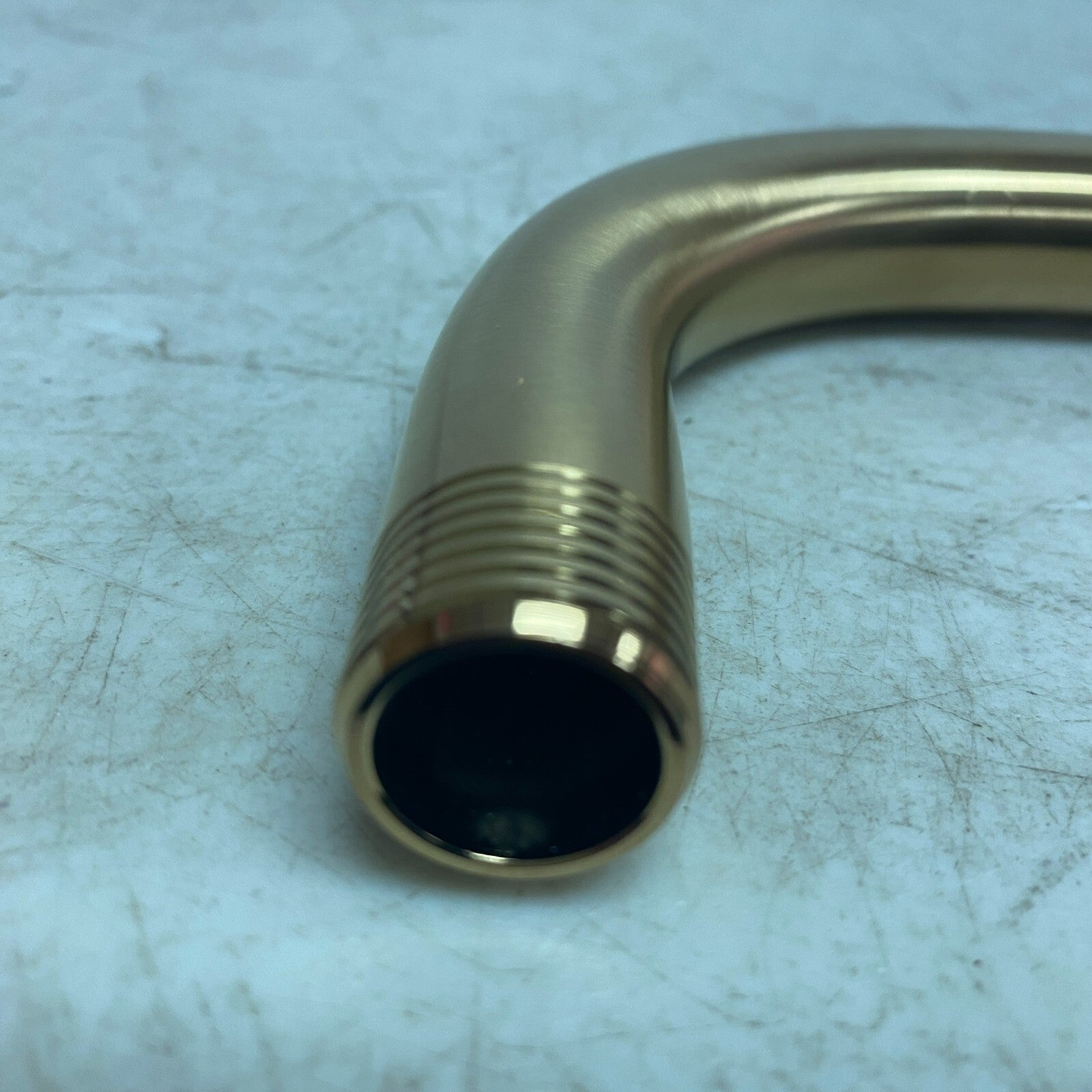 Signature Hardware 12'' Shower Arm & Flange - Brushed Gold SHRSA123BG