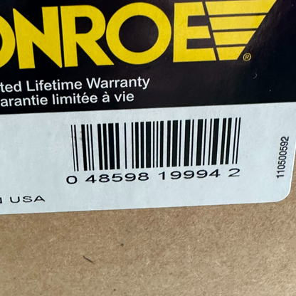 Monroe 272490 Suspension Strut & Coil Spring Assembly 09-13 Highlander rear left