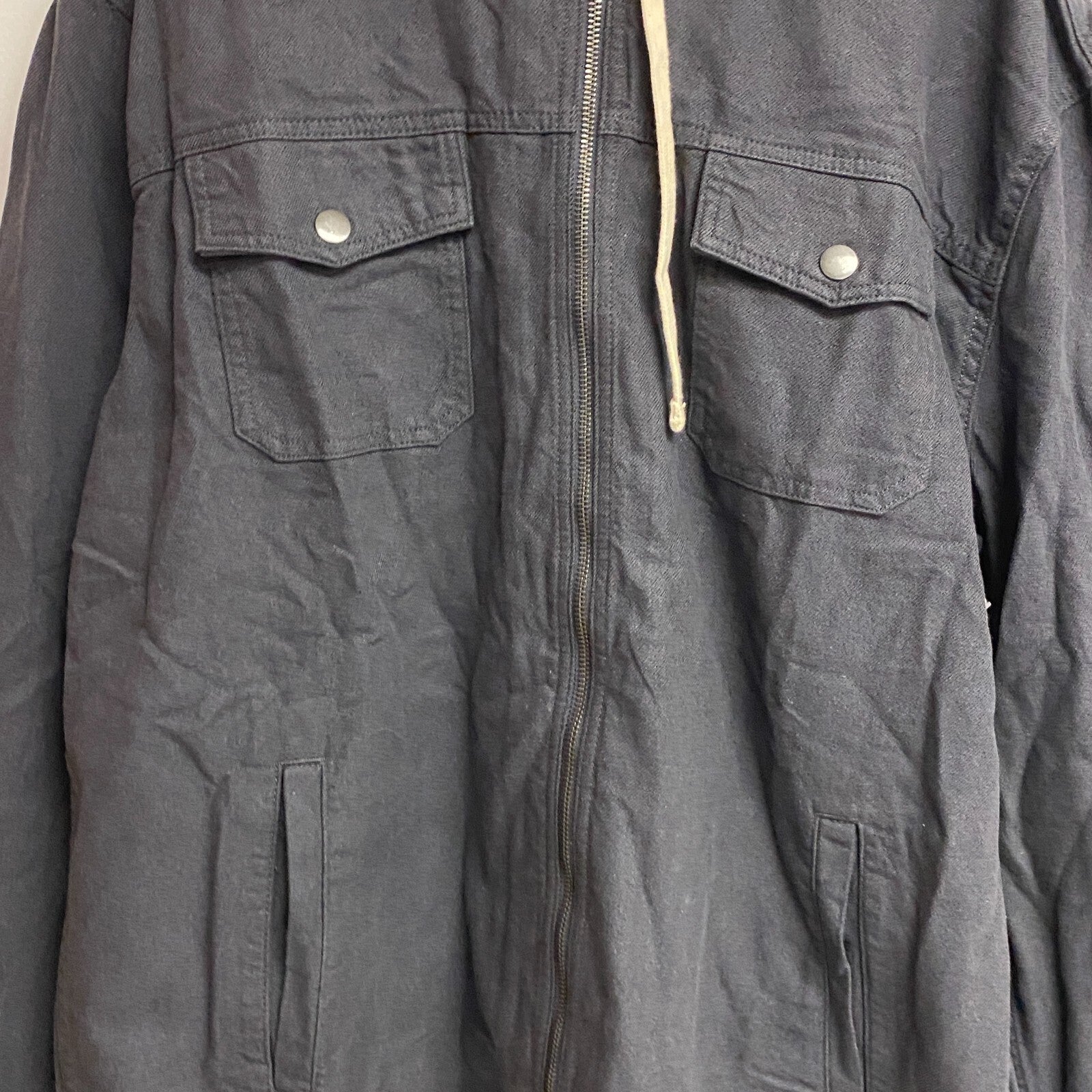 Mutual Weave Men's mid-weight Shirt Jacket Size XXL Color Black Iron Marl