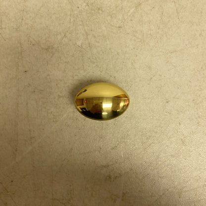 SIGNATURE HARDWARE RENNES SOLID BRASS OVAL CABINET KNOB- POLISHED BRASS