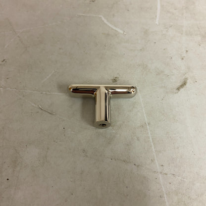 SIGNATURE HARDWARE NOVAK- THING PROFILE BRASS TKNOB POLISHED NICKEL