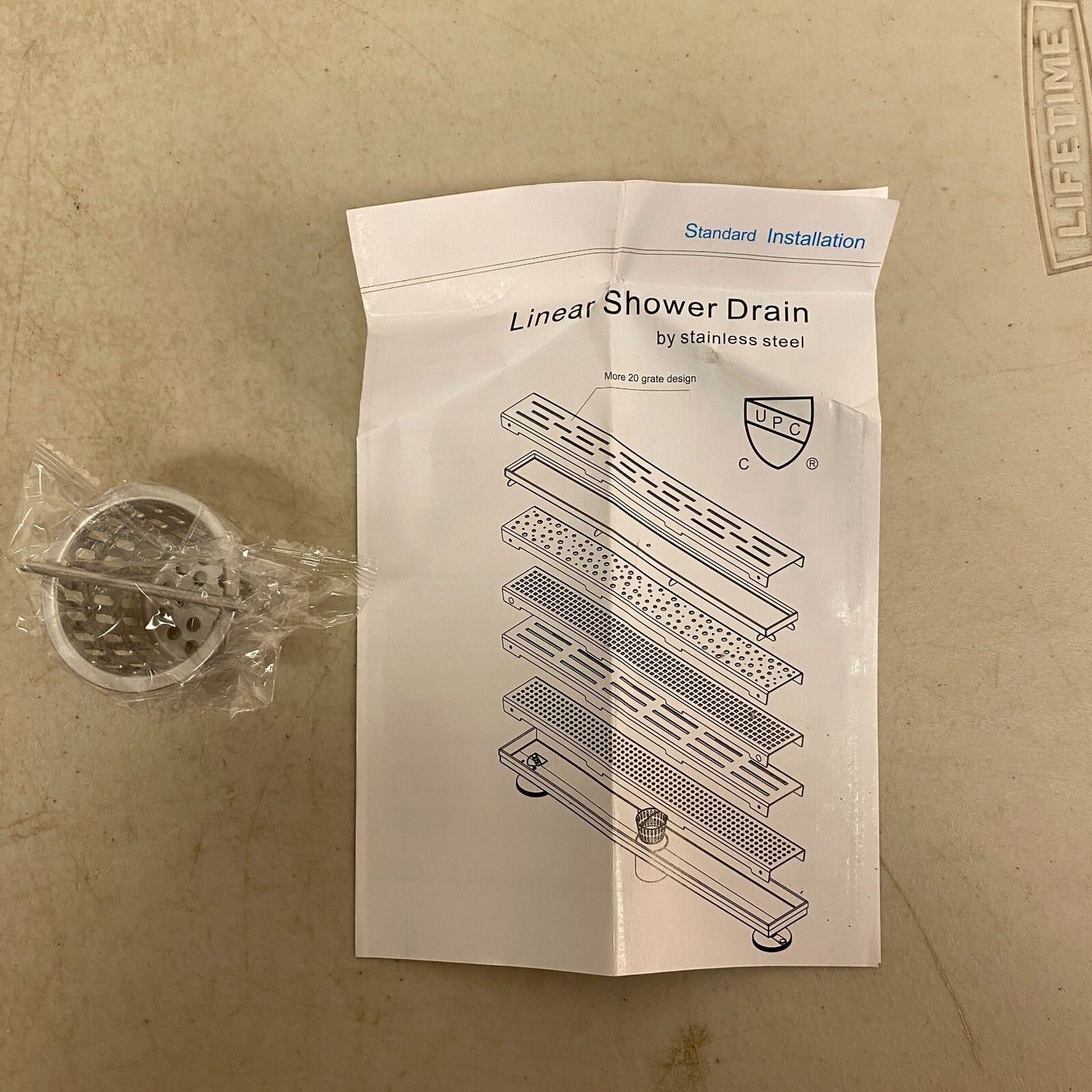 Signature Hardware 36" Cohen Linear Tile-In Shower Drain - Brushed Stainless S..