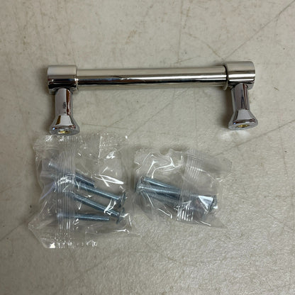Signature Hardware 3-3/4" Strasbourg Brass Cabinet Pull Polished Chrome