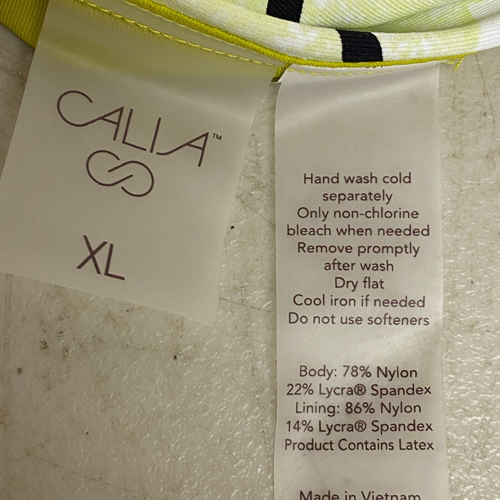 Calia Womens Mid Rise Wide Band Bottom Green Multi Summer Stylish WSA20406PRTX