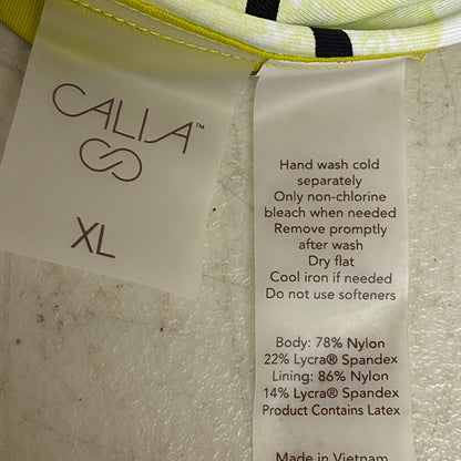 Calia Womens Mid Rise Wide Band Bottom Green Multi Summer Stylish WSA20406PRTX