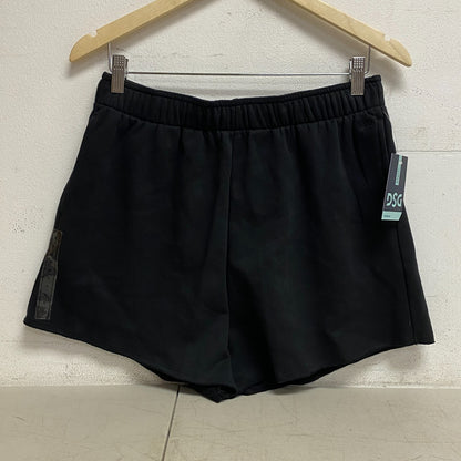 DSG Women's Mid Rise Relaxed Fit Oversized Fleece Short  Pure Black DAW11431