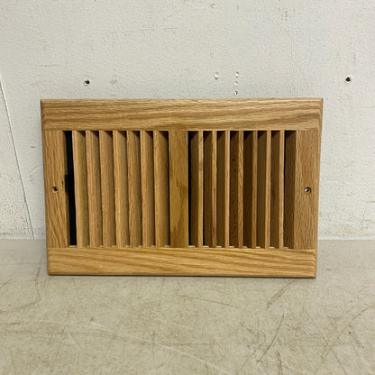 allen + roth 10-in x 6-in 2-way Oak Light Oak Sidewall/Ceiling Register 73005