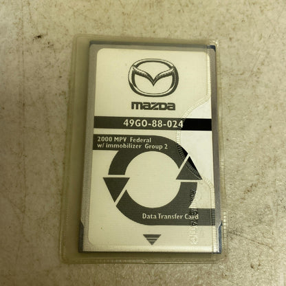 Mazda Data Transfer Card 2000 MPV Federal w/ immobilizer 1 & 2 49G0-88-024