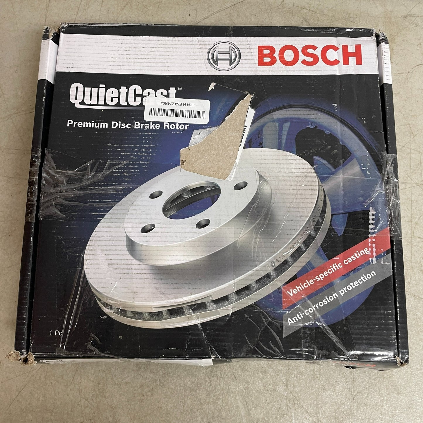 Bosch 40011604 QuietCast Premium Front Disc Brake Rotor Coated 296 mm
