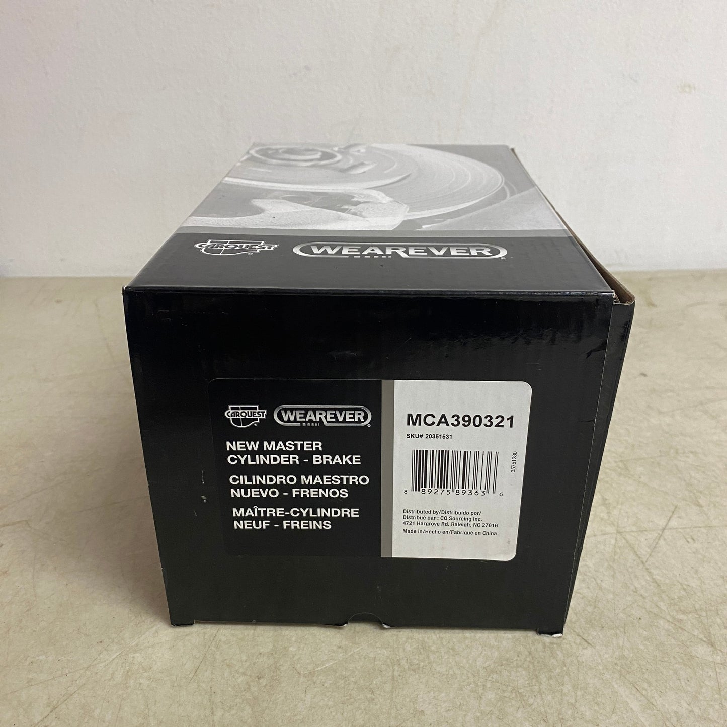 CARQUEST MCA390321 Brake Master Cylinder 1.25" Gray Aluminum w/ Reservoir