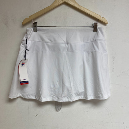 FILA WOMENS A-LINE SKORT WHITE RELAXED FIT Size XL, TW153KH4 Brand New!!!