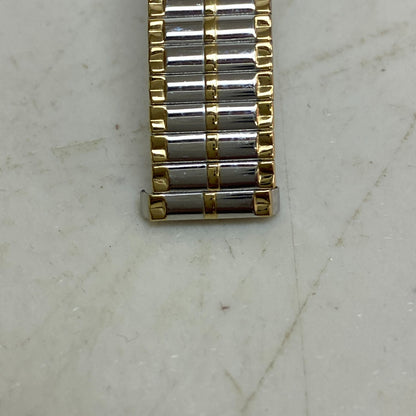 Armitron Watch Japan Quartz Women Dual Tone Gold Plated Stretch Steel 75/5420TTG