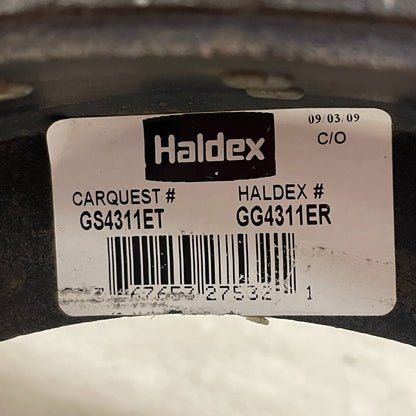 Haldex Relined Drum Brake Shoe Assembly 16.5"x7" S-Cam Heavy Duty GG4311ER