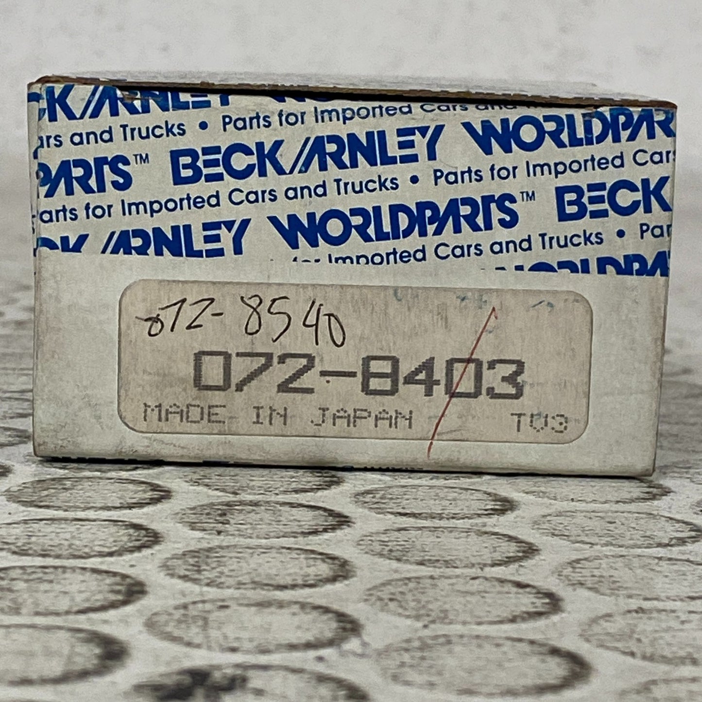 Beck/Arnley 072-8403 Drum Brake Wheel Cylinder Rear Right 1987-1988 Mazda B2600