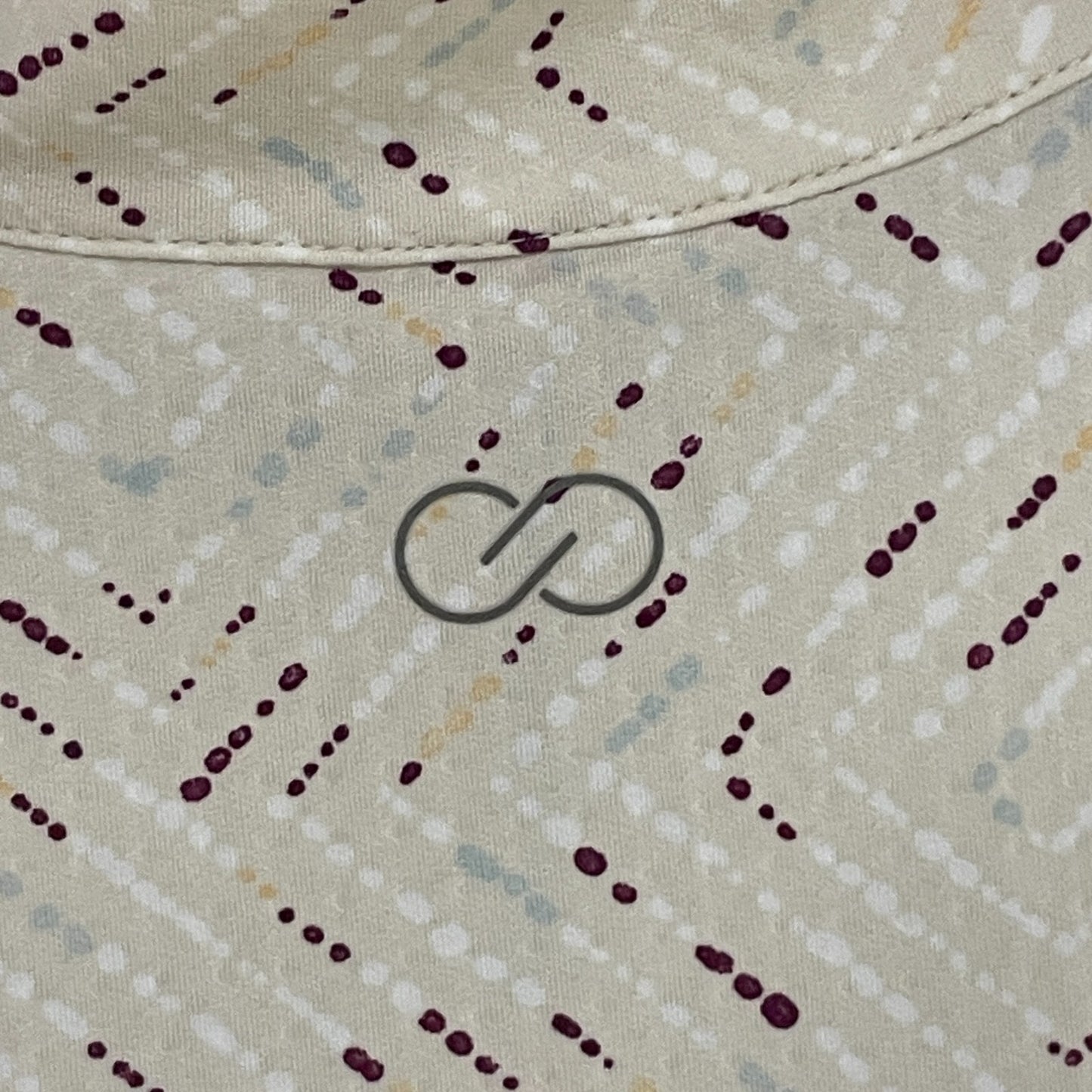 CALIA Women's UV Long Sleeve 1/2 Zip Shirt Mark Making Birch WAX71204 Size XS