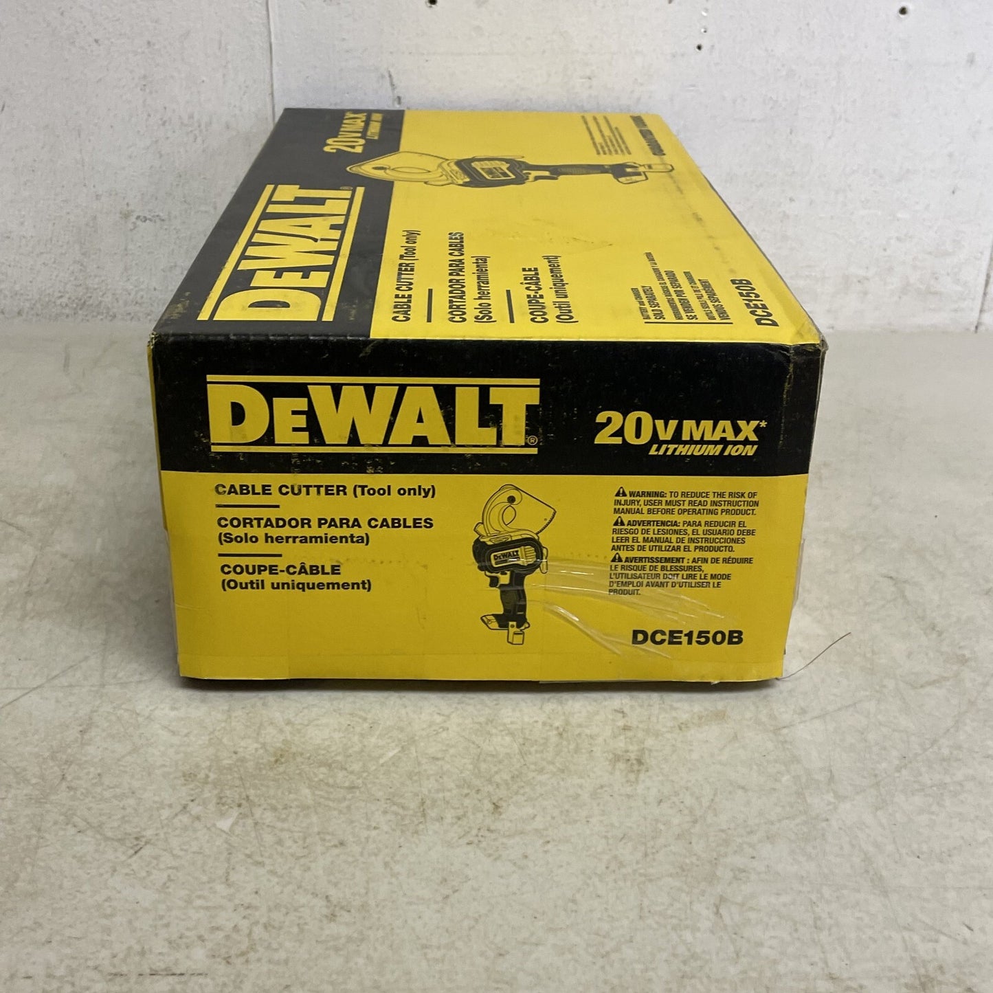DeWalt DCE150B 20V MAX 750MCM Cu/11000 MCM Al Cordless Cable Cutting Tool, Bare