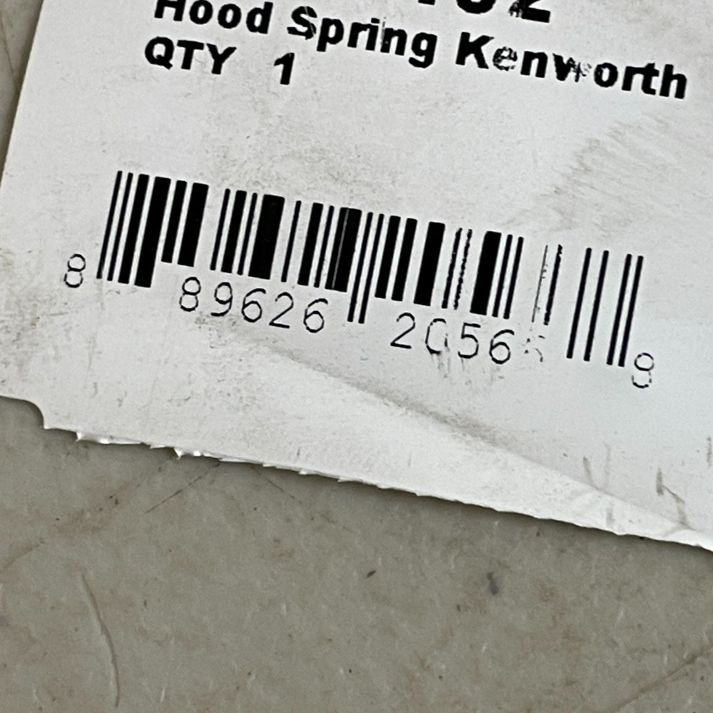 Automann Hood Spring Kenworth Fiberglass White 18″ Heavy‑Duty Model 104.7102
