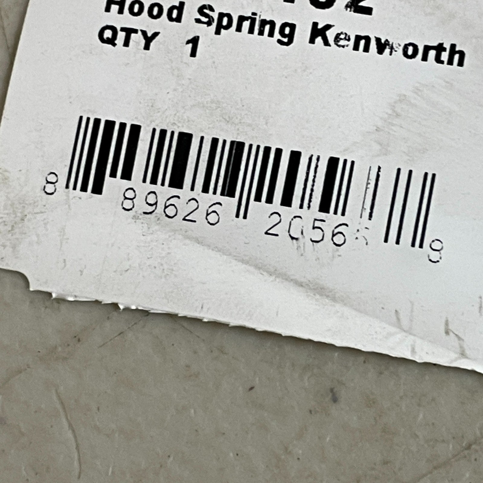Automann Hood Spring Kenworth Fiberglass White 18″ Heavy‑Duty Model 104.7102