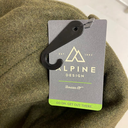 Alpine Design Men's Faux Melton Patch Cap, Olive ADMA4000