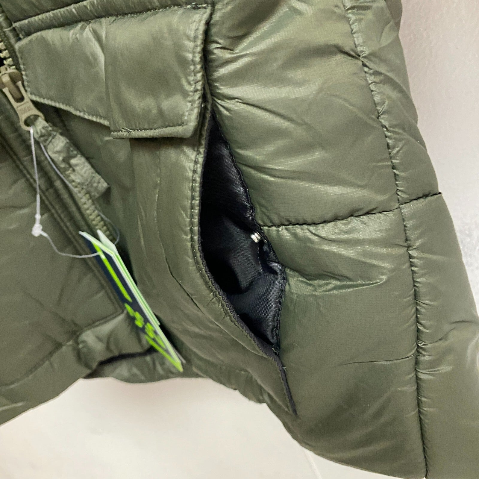 DSG Boys Insulated Jacket Dark Green Solid DOB23500A Warm Winter Weather Soft