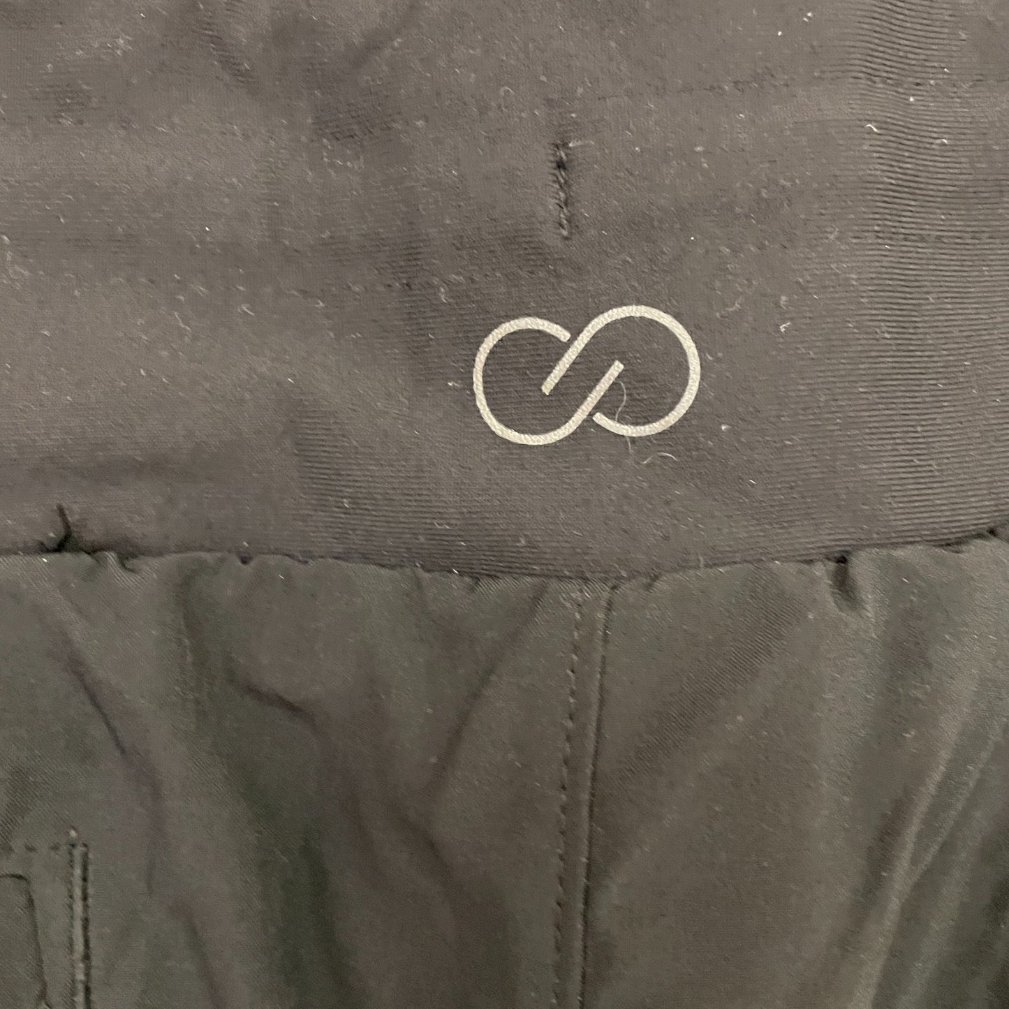 Calia Womenâs TrueLight Mid Rise Cargo Jogger Pants Pure Black WAX12189WP